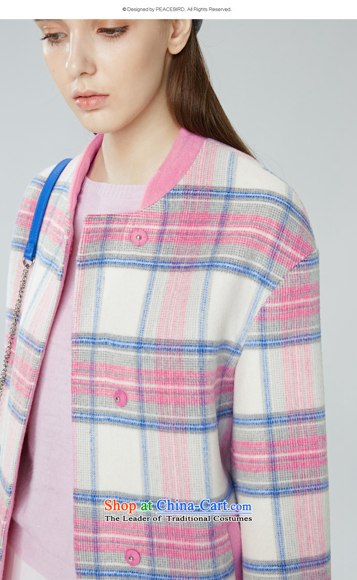 [ New shining peacebird Women's Health 2015 winter clothing new products collar plaid coats A4AA54207 color plaid L picture, prices, brand platters! The elections are supplied in the national character of distribution, so action, buy now enjoy more preferential! As soon as possible.