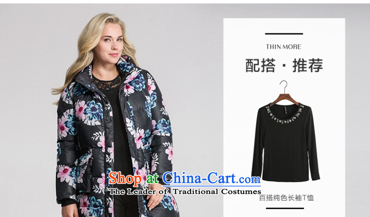 The former Yugoslavia mecca for larger women 2015 winter clothing new fat mm long-color printing, knocked down jacket 954121394 female black safflower 6XL picture, prices, brand platters! The elections are supplied in the national character of distribution, so action, buy now enjoy more preferential! As soon as possible.