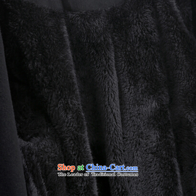 Long)? coats LINKTINA female Western Wind autumn and winter new plus fluff? female coats thick a wool coat L1286 female black velvet S,LINKTINA,,, plus Online Shopping