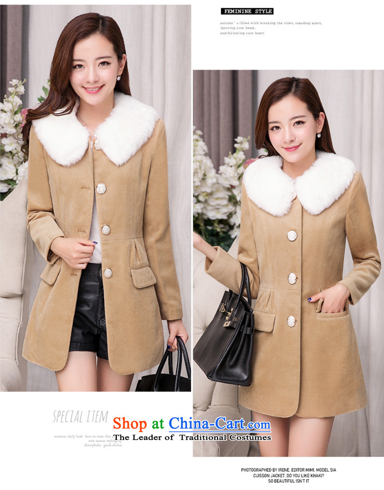 Hung Kehl 2015 autumn and winter new a wool coat girl in long removable gross for Korean large Sau San video thin hair? jacket thick dark red jacket XXXXL MM picture, prices, brand platters! The elections are supplied in the national character of distribution, so action, buy now enjoy more preferential! As soon as possible.