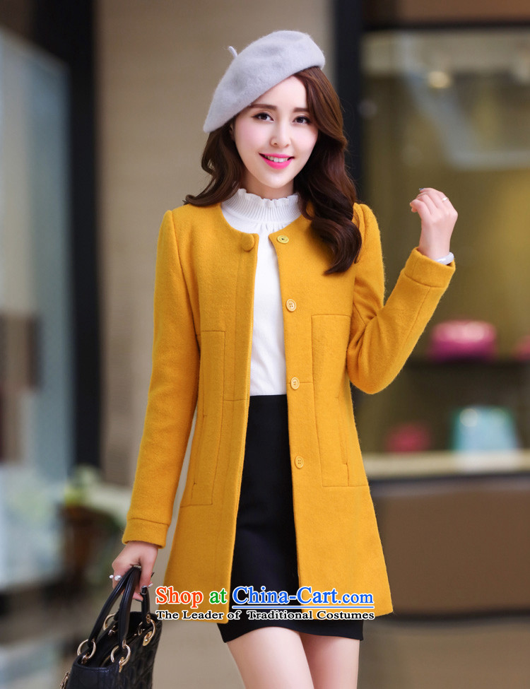 Mr NGAI Shiu-shing, Blair 2015 autumn and winter new gross? female xl in coat long wool Sau San a wool coat female Yellow XL Photo, prices, brand platters! The elections are supplied in the national character of distribution, so action, buy now enjoy more preferential! As soon as possible.