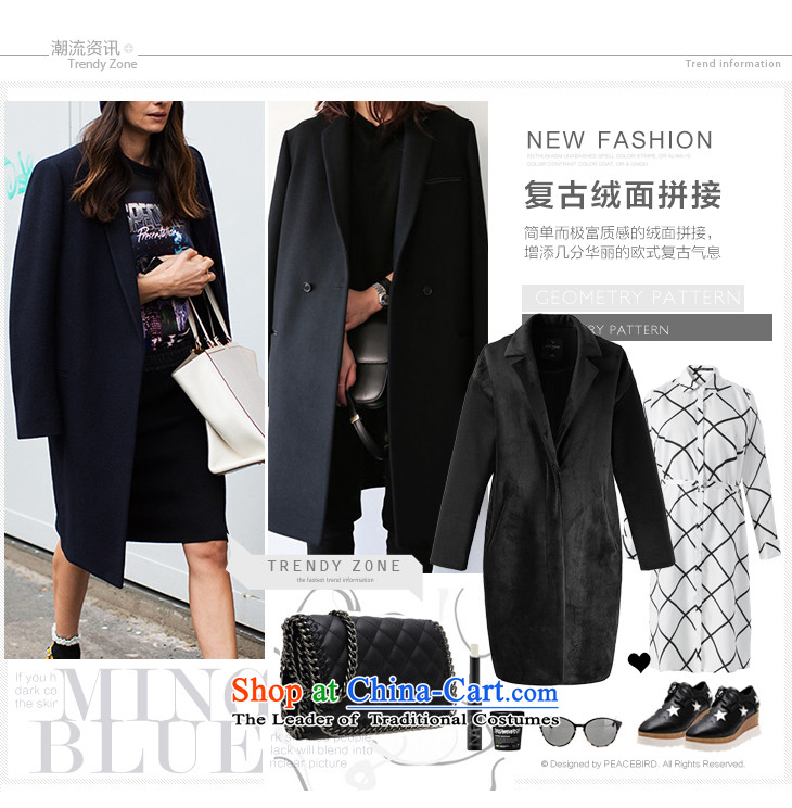 [ New shining peacebird Women's Health 2015 winter clothing new products are direct A4AA54322 coats black S picture, prices, brand platters! The elections are supplied in the national character of distribution, so action, buy now enjoy more preferential! As soon as possible.