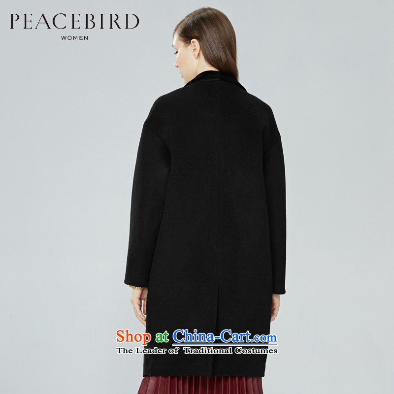 [ New shining peacebird Women's Health 2015 winter clothing new products are direct A4AA54322 coats black S PEACEBIRD shopping on the Internet has been pressed.
