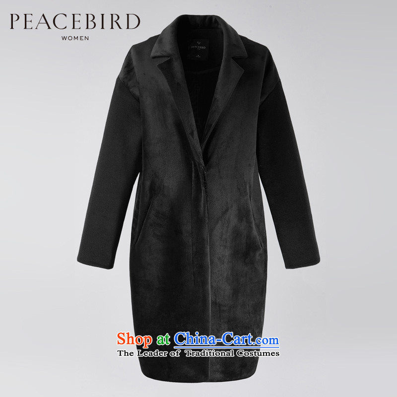 [ New shining peacebird Women's Health 2015 winter clothing new products are direct A4AA54322 coats black S PEACEBIRD shopping on the Internet has been pressed.