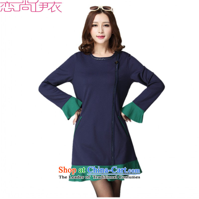 The Korean version of the new 2015 extra women fall thick mm sister replacing video thin dresses to stylish niba cuff Sau San OL short skirt wear skirts 5XL red 160-175 about that land is of Yi , , , shopping on the Internet