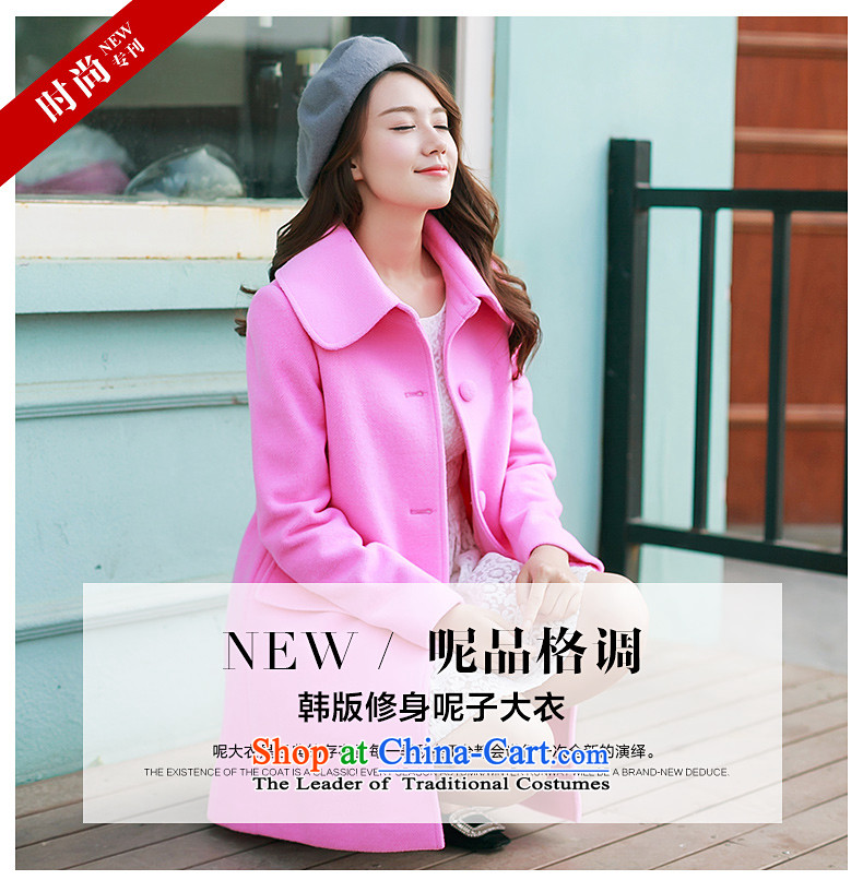 Christy Love 2015 Autumn replacing the new Korean version of Sau San a wool coat hooks in Long Hair Girl D2911 coat of what RED M picture, prices, brand platters! The elections are supplied in the national character of distribution, so action, buy now enjoy more preferential! As soon as possible.