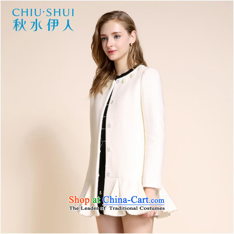 Chaplain who 2015 winter clothing new women's sweet romantic lace splicing pin bead knitting gross? This overcoat 160/84A/M, chaplain who has been pressed shopping on the Internet