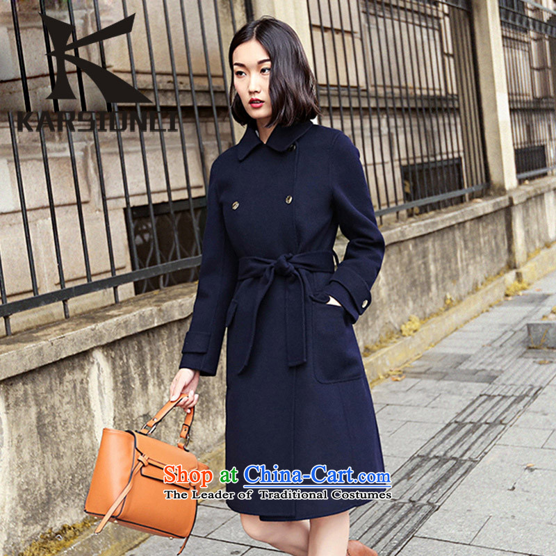 Karsionci 2015 new autumn and winter new counters and grades of products with two-sided cashmere overcoat girl in long on Tsing M