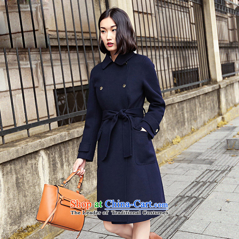 Karsionci 2015 new autumn and winter new counters and grades of products with two-sided cashmere overcoat, blue M, on long card Holy See (KARSIONCI) , , , shopping on the Internet