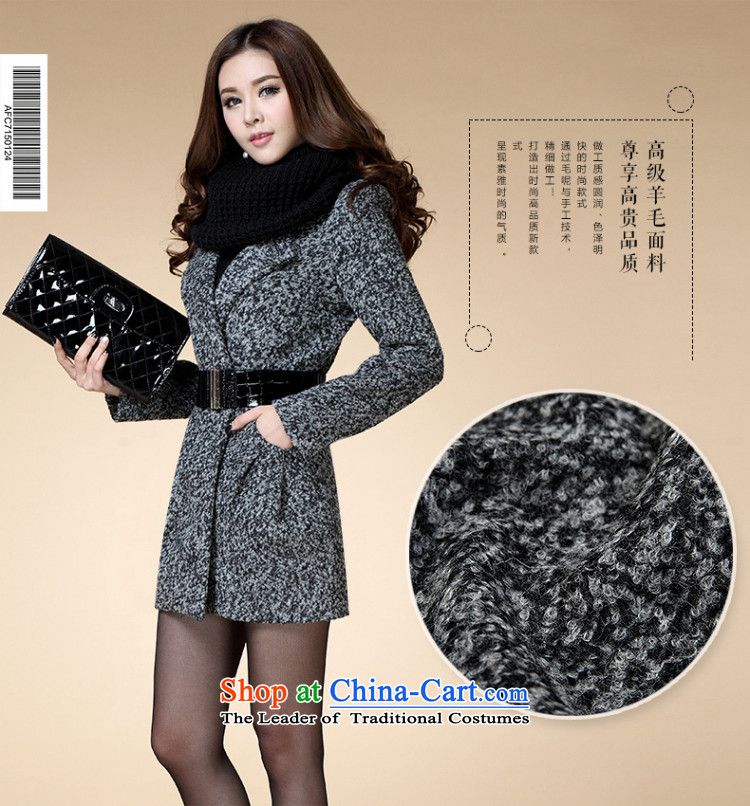Deere Princess OSCE Lai 2015 winter in new women's long)? sub jacket Korean Thin Dark deduction of Sau San video female hair? coats DF3109 gray and black L picture, prices, brand platters! The elections are supplied in the national character of distribution, so action, buy now enjoy more preferential! As soon as possible.