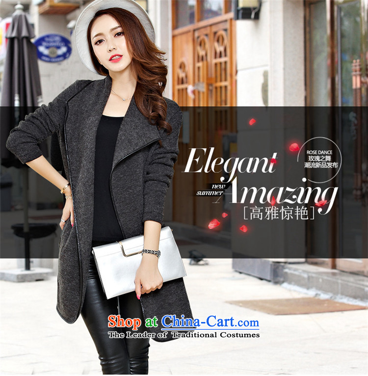 Find large Cayman Women 2015 autumn and winter new Korean L-5xl Sau San display long wool textile frock overcoat so gross gray jacket 4XL Photo, prices, brand platters! The elections are supplied in the national character of distribution, so action, buy now enjoy more preferential! As soon as possible.