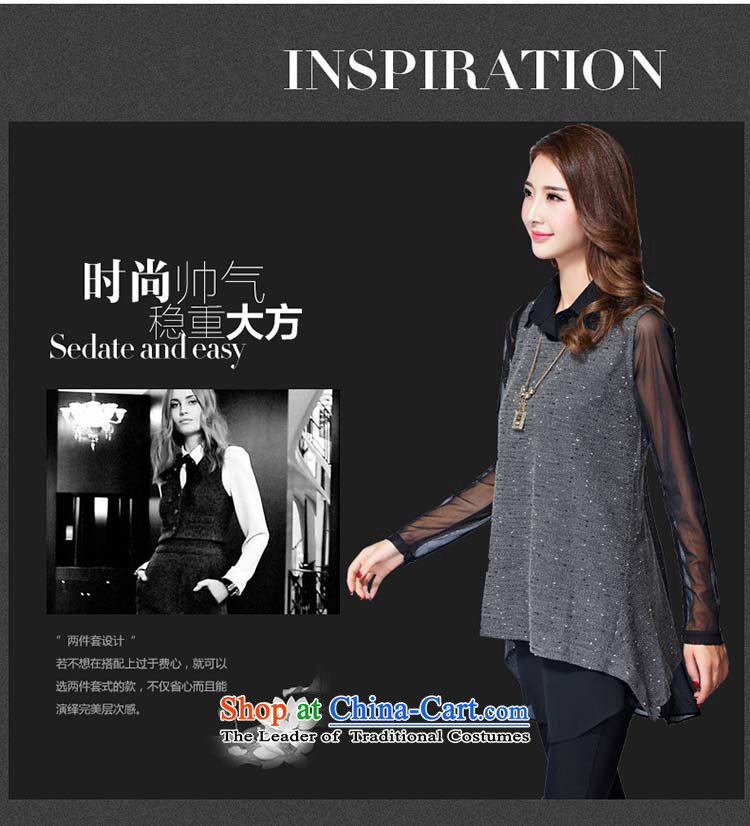 Elisabeth wa concluded card large sweater female increased to 2015 won version and thick clothes female autumn forming the mm thick sister replacing two kits for larger knitted gray XXL suitable for 120 to 140 catties of Fat Fat Picture, prices, brand platters! The elections are supplied in the national character of distribution, so action, buy now enjoy more preferential! As soon as possible.