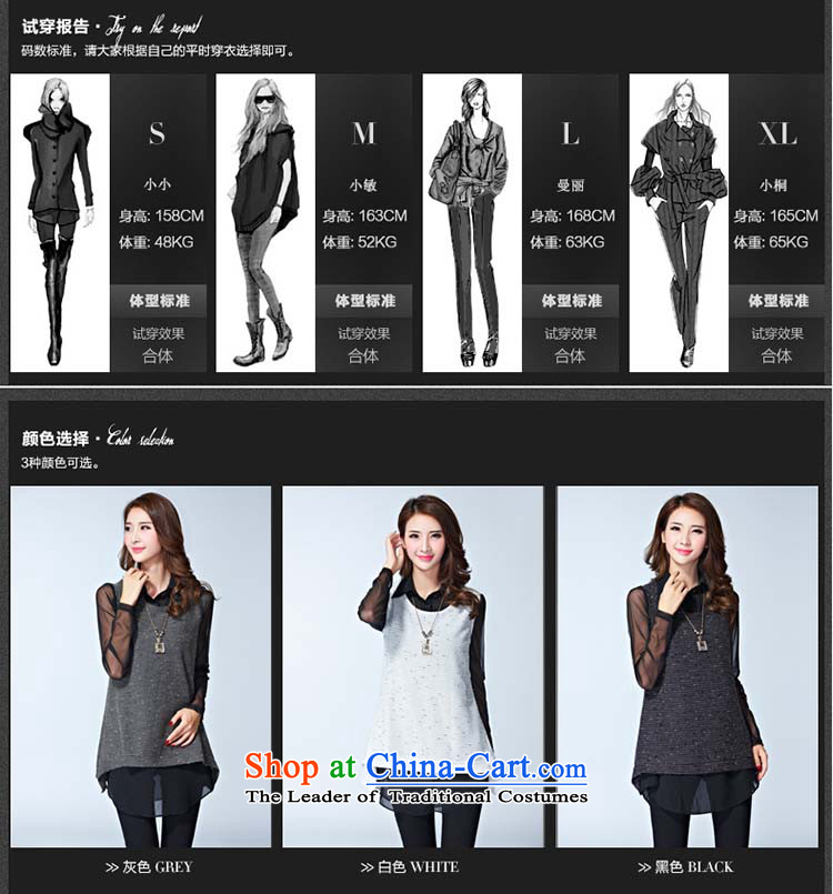 Elisabeth wa concluded card large sweater female increased to 2015 won version and thick clothes female autumn forming the mm thick sister replacing two kits for larger knitted gray XXL suitable for 120 to 140 catties of Fat Fat Picture, prices, brand platters! The elections are supplied in the national character of distribution, so action, buy now enjoy more preferential! As soon as possible.