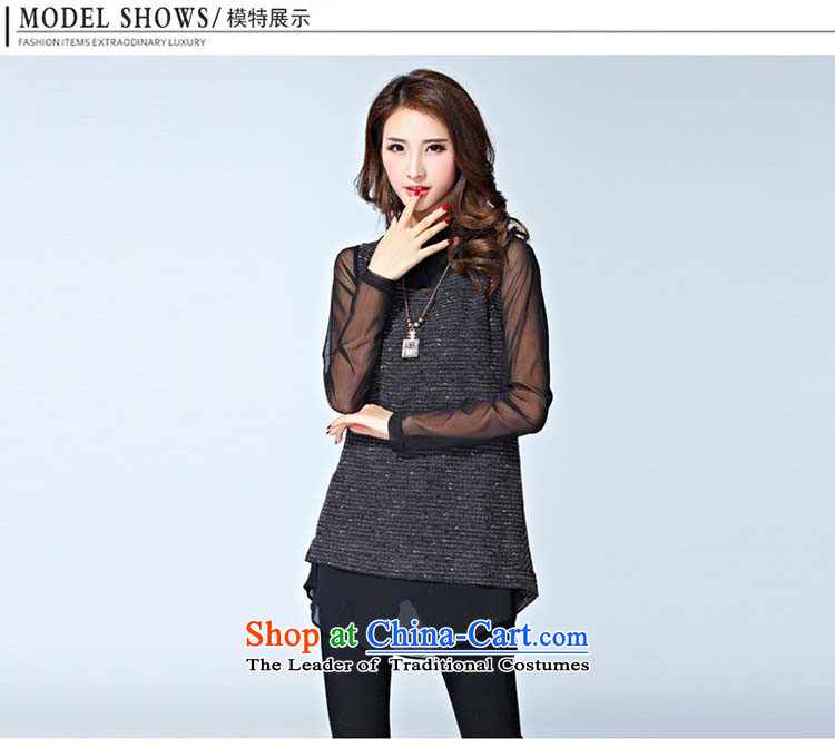Elisabeth wa concluded card large sweater female increased to 2015 won version and thick clothes female autumn forming the mm thick sister replacing two kits for larger knitted gray XXL suitable for 120 to 140 catties of Fat Fat Picture, prices, brand platters! The elections are supplied in the national character of distribution, so action, buy now enjoy more preferential! As soon as possible.