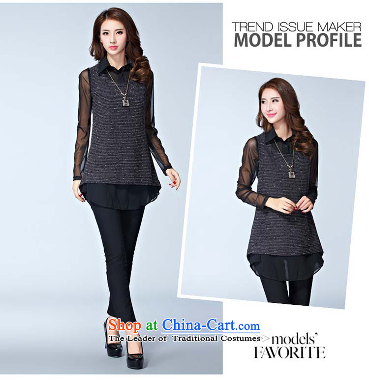 Elisabeth wa concluded card large sweater female increased to 2015 won version and thick clothes female autumn forming the mm thick sister replacing two kits for larger knitted gray XXL suitable for 120 to 140 catties of Fat Fat Picture, prices, brand platters! The elections are supplied in the national character of distribution, so action, buy now enjoy more preferential! As soon as possible.