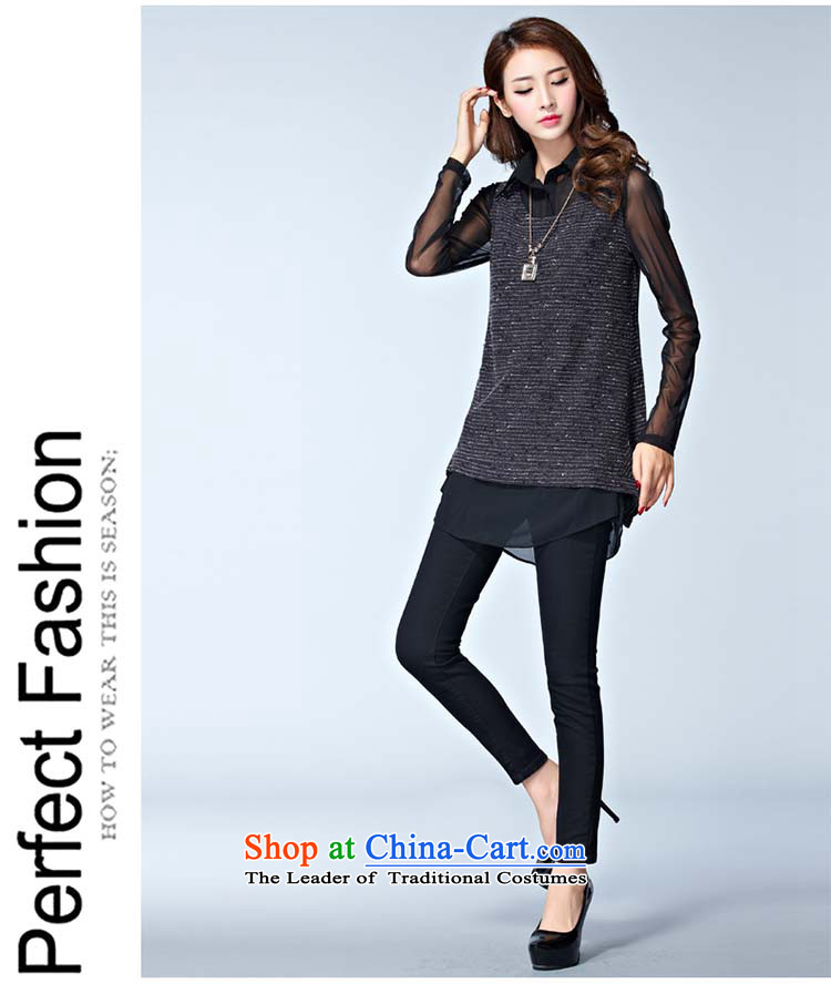 Elisabeth wa concluded card large sweater female increased to 2015 won version and thick clothes female autumn forming the mm thick sister replacing two kits for larger knitted gray XXL suitable for 120 to 140 catties of Fat Fat Picture, prices, brand platters! The elections are supplied in the national character of distribution, so action, buy now enjoy more preferential! As soon as possible.
