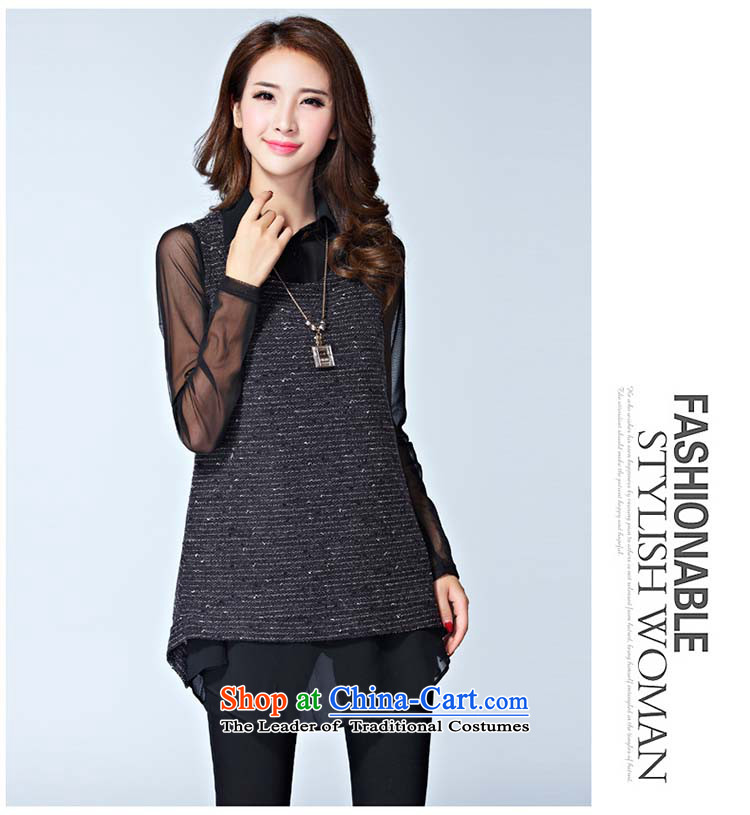 Elisabeth wa concluded card large sweater female increased to 2015 won version and thick clothes female autumn forming the mm thick sister replacing two kits for larger knitted gray XXL suitable for 120 to 140 catties of Fat Fat Picture, prices, brand platters! The elections are supplied in the national character of distribution, so action, buy now enjoy more preferential! As soon as possible.