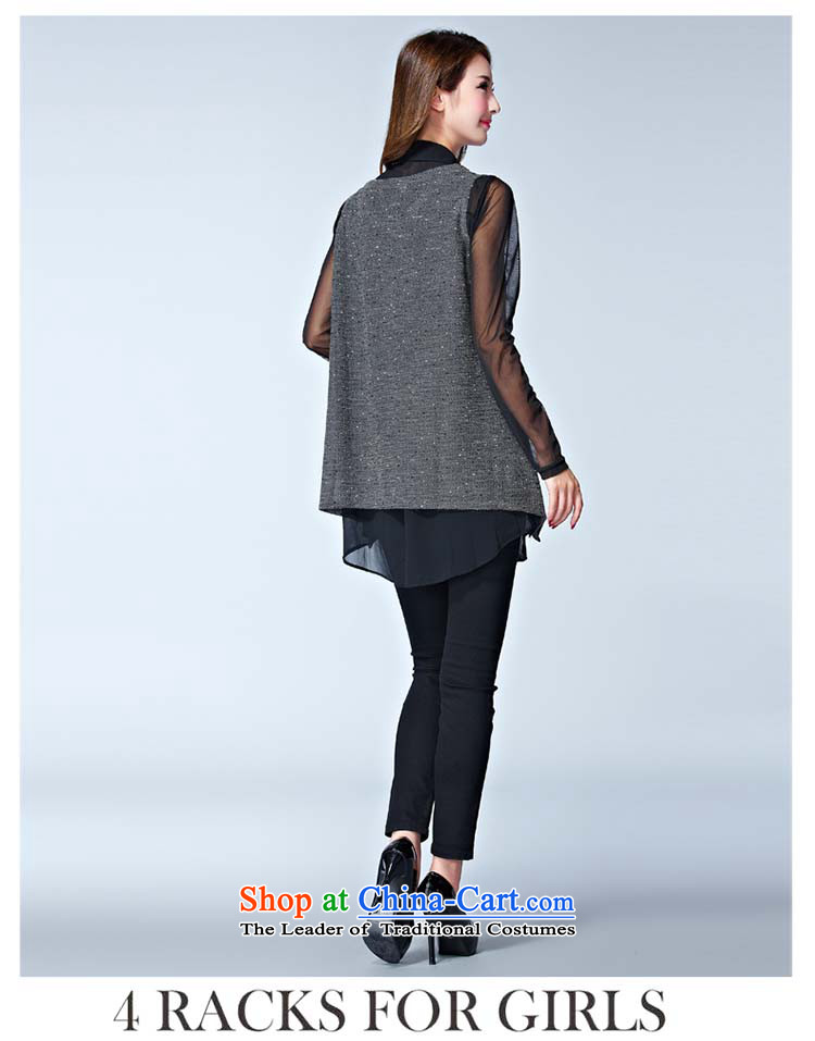 Elisabeth wa concluded card large sweater female increased to 2015 won version and thick clothes female autumn forming the mm thick sister replacing two kits for larger knitted gray XXL suitable for 120 to 140 catties of Fat Fat Picture, prices, brand platters! The elections are supplied in the national character of distribution, so action, buy now enjoy more preferential! As soon as possible.
