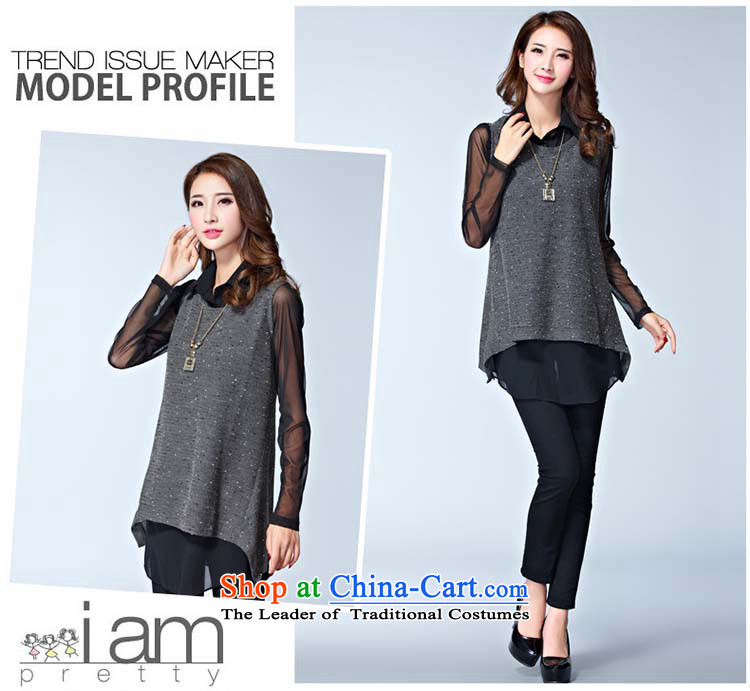 Elisabeth wa concluded card large sweater female increased to 2015 won version and thick clothes female autumn forming the mm thick sister replacing two kits for larger knitted gray XXL suitable for 120 to 140 catties of Fat Fat Picture, prices, brand platters! The elections are supplied in the national character of distribution, so action, buy now enjoy more preferential! As soon as possible.