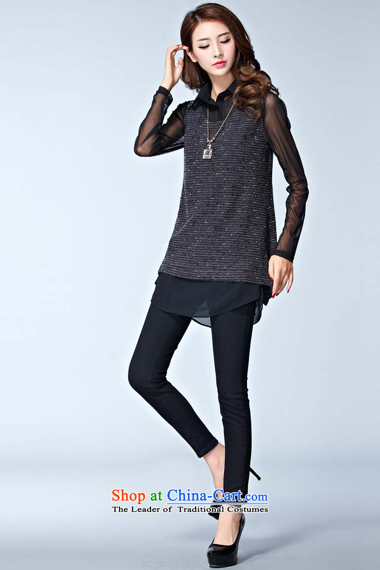 Elisabeth wa concluded card large sweater female increased to 2015 won version and thick clothes female autumn forming the mm thick sister replacing two kits for larger knitted gray XXL suitable for 120 to 140 catties of Fat Fat Picture, prices, brand platters! The elections are supplied in the national character of distribution, so action, buy now enjoy more preferential! As soon as possible.