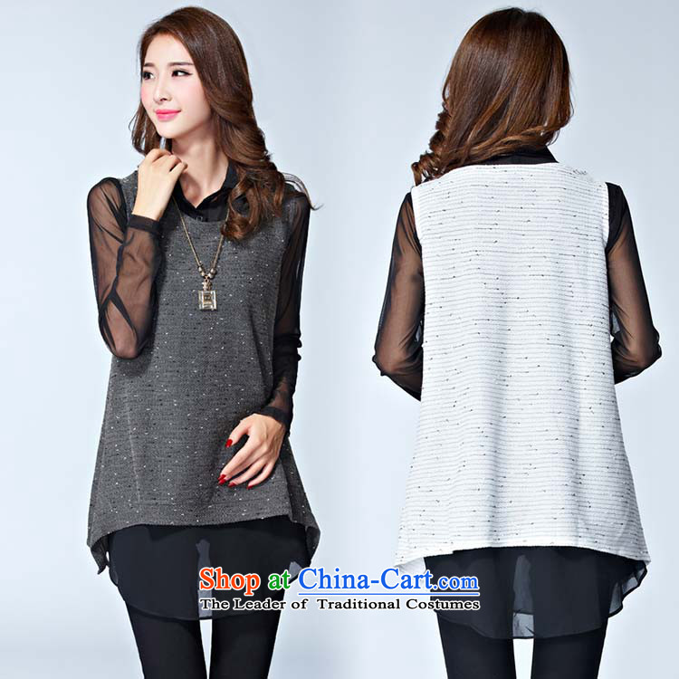 Elisabeth wa concluded card large sweater female increased to 2015 won version and thick clothes female autumn forming the mm thick sister replacing two kits for larger knitted gray XXL suitable for 120 to 140 catties of Fat Fat Picture, prices, brand platters! The elections are supplied in the national character of distribution, so action, buy now enjoy more preferential! As soon as possible.