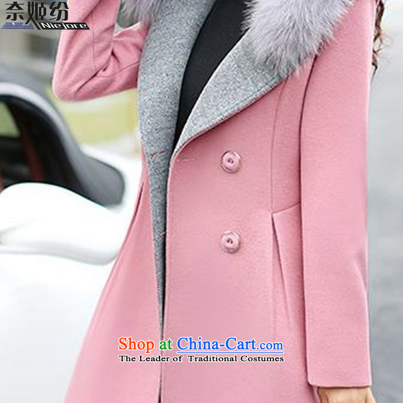 The Suu Kyi withdrawal of autumn and winter 2015 new graphics in the thin long Sau San gross for a jacket coat female 358# gross? Pierre toner , L, the Suu Kyi tracking (NIEJORE) , , , shopping on the Internet