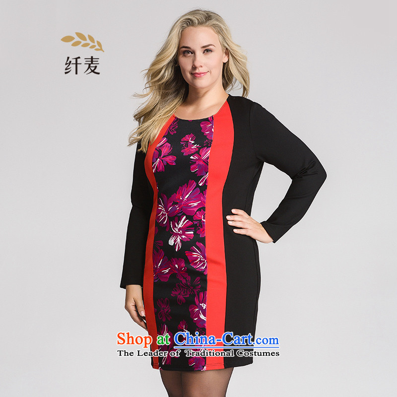 The former Yugoslavia Mak Yugoslavia Migdal Code women 2015 Autumn new stylish mm thick Sau San dress black 6XL 953101456