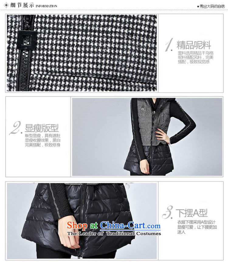 Gigi Lai Cayman large Coe female ãþòâ winter waistcoat 2015 new product expertise mm thick, Hin thin sister Korean girl in Algeria cotton coat long jacket, black  2XL Photo, prices, brand platters! The elections are supplied in the national character of distribution, so action, buy now enjoy more preferential! As soon as possible.