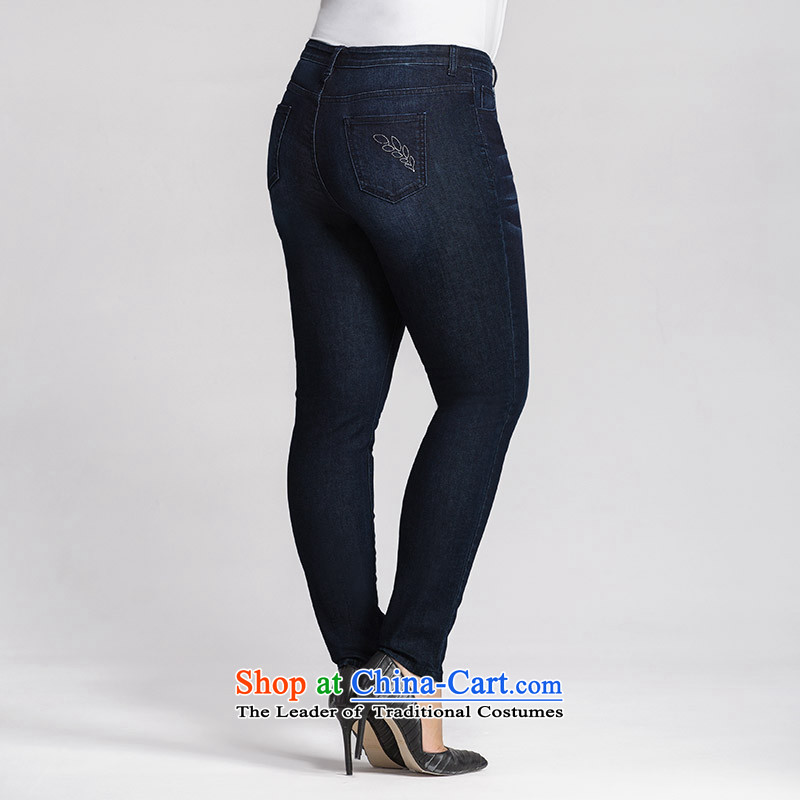 The former Yugoslavia mecca for larger women 2015 Autumn New) thick mm Stretch video thin Jeans Fashionable 953321871 female black 5XL, Yugoslavia Mak , , , shopping on the Internet