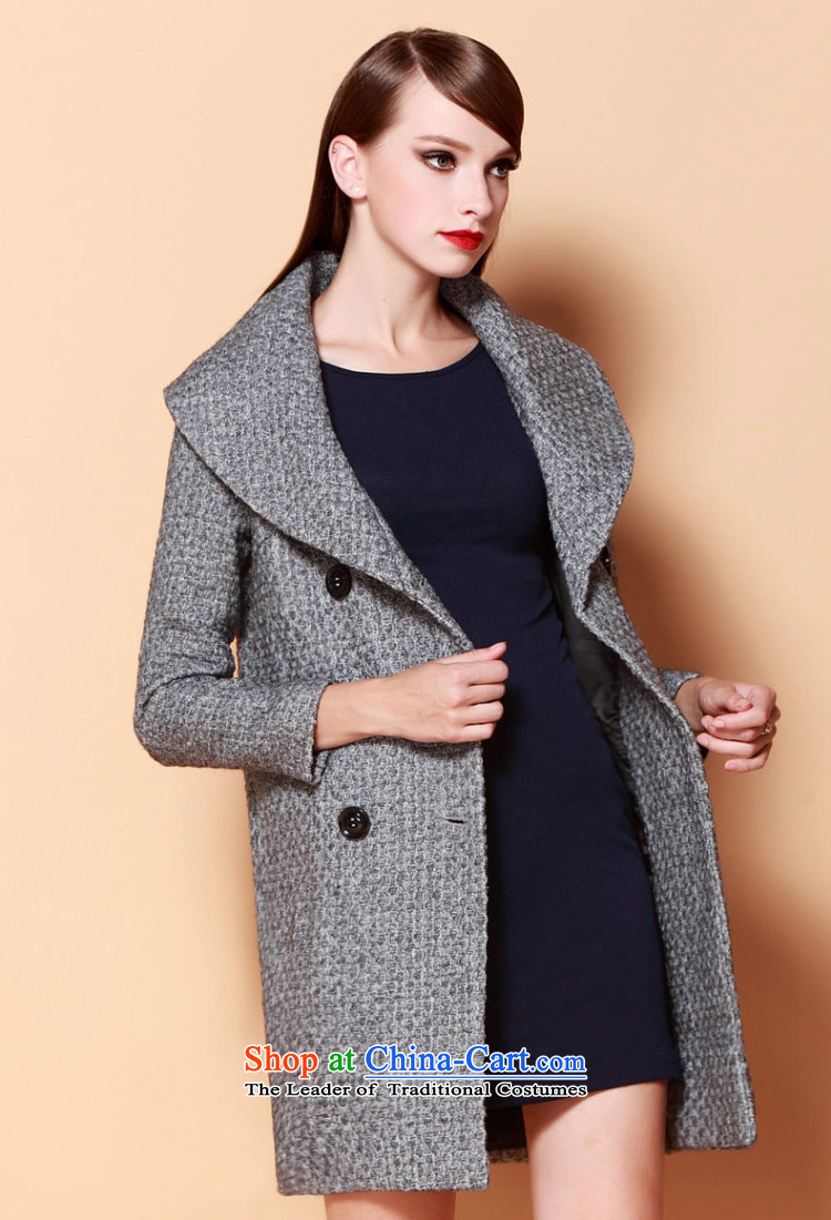  Maximum reverse collar name ONEBUYE Yuan wind, double-temperament and Stylish coat jacket gray hair? M picture, prices, brand platters! The elections are supplied in the national character of distribution, so action, buy now enjoy more preferential! As soon as possible.