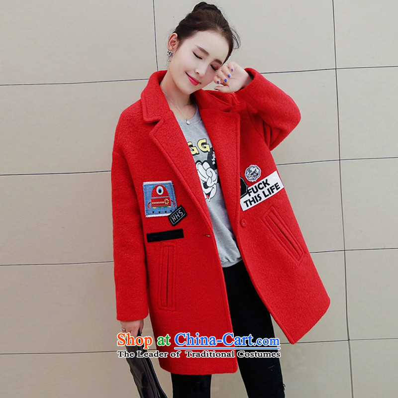 E P and estimated 2015 Athena autumn and winter female new Korean version of the gross-Stasis Cocoon-coats YS839? And, Red M Athena Chu (EP) , , , shopping on the Internet