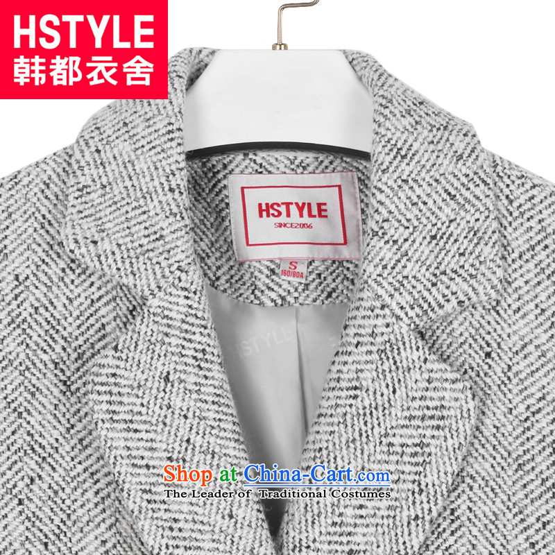 Korea has the Korean version of the Dag Hammarskjöld yi 2015 winter clothing in new women's long double-jacket GW5515?(2) gross gray S, Korea has Yi Homes , , , shopping on the Internet