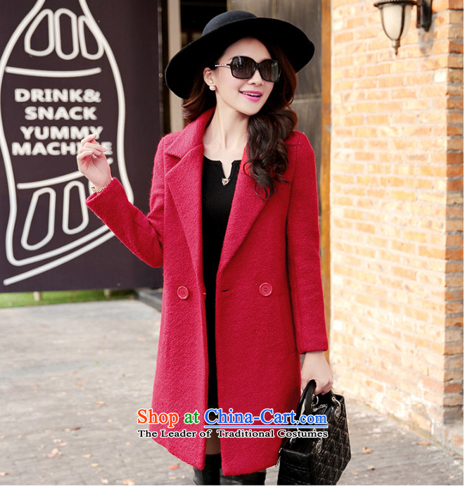 Weiwei Chen No. 2015 autumn and winter new Korean fashion in the temperament of Sau San video thin a wool coat gross? jacket 1-866-982-8688 red XL Photo, prices, brand platters! The elections are supplied in the national character of distribution, so action, buy now enjoy more preferential! As soon as possible.