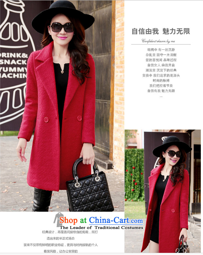 Weiwei Chen No. 2015 autumn and winter new Korean fashion in the temperament of Sau San video thin a wool coat gross? jacket 1-866-982-8688 red XL Photo, prices, brand platters! The elections are supplied in the national character of distribution, so action, buy now enjoy more preferential! As soon as possible.