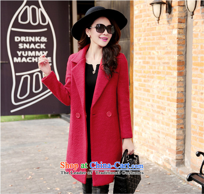 Weiwei Chen No. 2015 autumn and winter new Korean fashion in the temperament of Sau San video thin a wool coat gross? jacket 1-866-982-8688 red XL Photo, prices, brand platters! The elections are supplied in the national character of distribution, so action, buy now enjoy more preferential! As soon as possible.