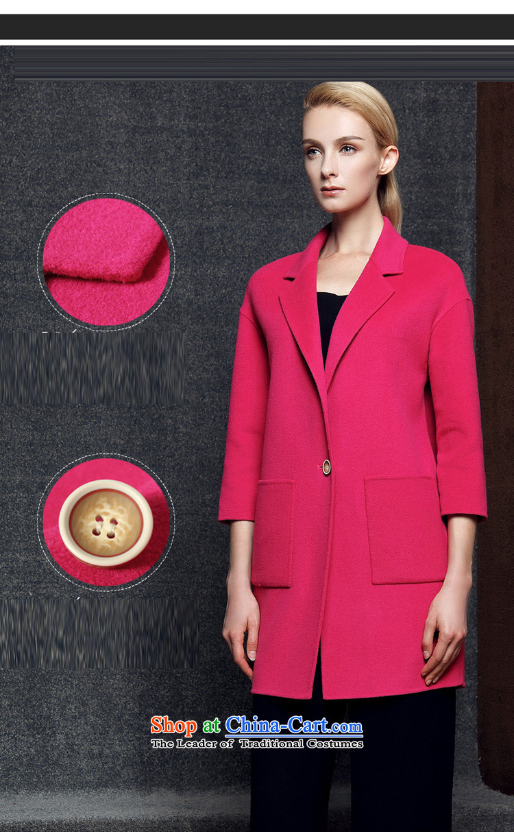 The suspension of the autumn and winter 2015 Yuen new woolen coat cashmere overcoat Sau San pure color female two-sided jacket coat? female gross 5006 m White L picture, prices, brand platters! The elections are supplied in the national character of distribution, so action, buy now enjoy more preferential! As soon as possible.