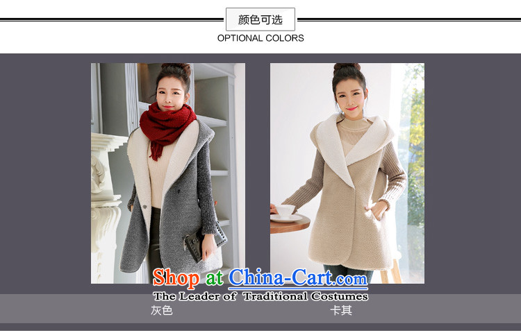 2015 Fall/Winter Collections new to increase women's code thick mm thick sweater thick, Hin thin, 200 catties thick Korean version of SISTER long Lamb Wool Velvet jacket will gray photo, prices, brand platters! The elections are supplied in the national character of distribution, so action, buy now enjoy more preferential! As soon as possible.