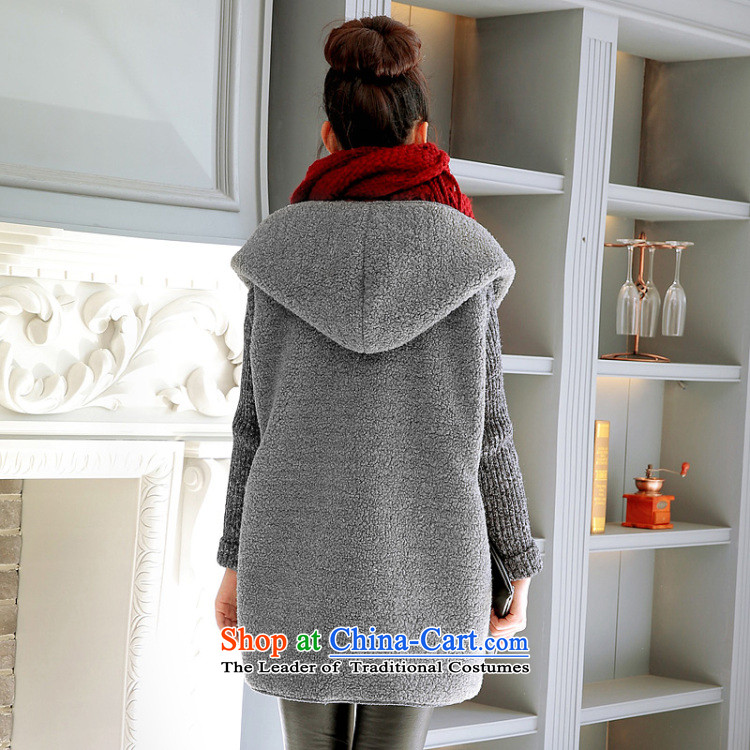 2015 Fall/Winter Collections new to increase women's code thick mm thick sweater thick, Hin thin, 200 catties thick Korean version of SISTER long Lamb Wool Velvet jacket will gray photo, prices, brand platters! The elections are supplied in the national character of distribution, so action, buy now enjoy more preferential! As soon as possible.