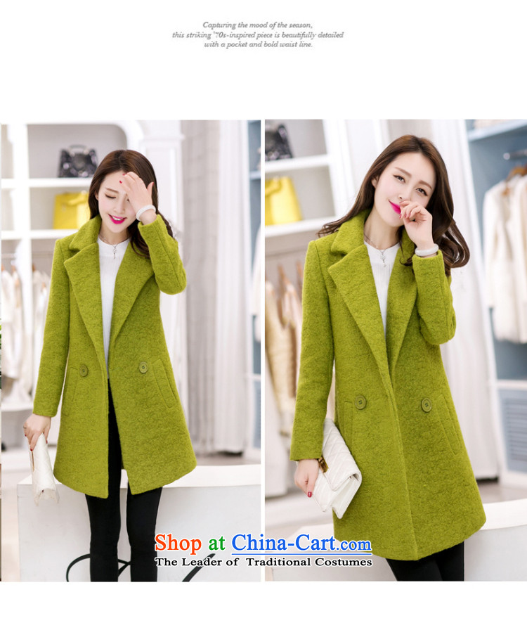 Mr Ngan, 2015 autumn and winter in new long jacket, gross? female 800 green color coats M picture, prices, brand platters! The elections are supplied in the national character of distribution, so action, buy now enjoy more preferential! As soon as possible.