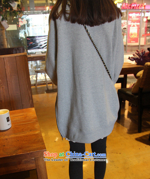 2015 Fall/Winter Collections new Korean to increase women's code thick MM loose, Hin thin, thick thick sister 200 catties Plus kit and members of thick wool jacket light gray XXXL picture, prices, brand platters! The elections are supplied in the national character of distribution, so action, buy now enjoy more preferential! As soon as possible.