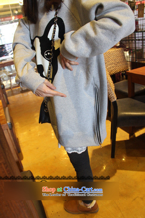 2015 Fall/Winter Collections new Korean to increase women's code thick MM loose, Hin thin, thick thick sister 200 catties Plus kit and members of thick wool jacket light gray XXXL picture, prices, brand platters! The elections are supplied in the national character of distribution, so action, buy now enjoy more preferential! As soon as possible.