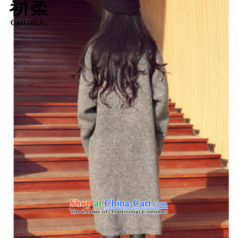 At the beginning of the autumn and winter 2015 Sophie Korean version of large numbers of ladies relaxd thick mm video thin minimalist thick long-sleeved sweater in long cardigan 200 catties can penetrate the commission will gray, Sophie , , , shopping on