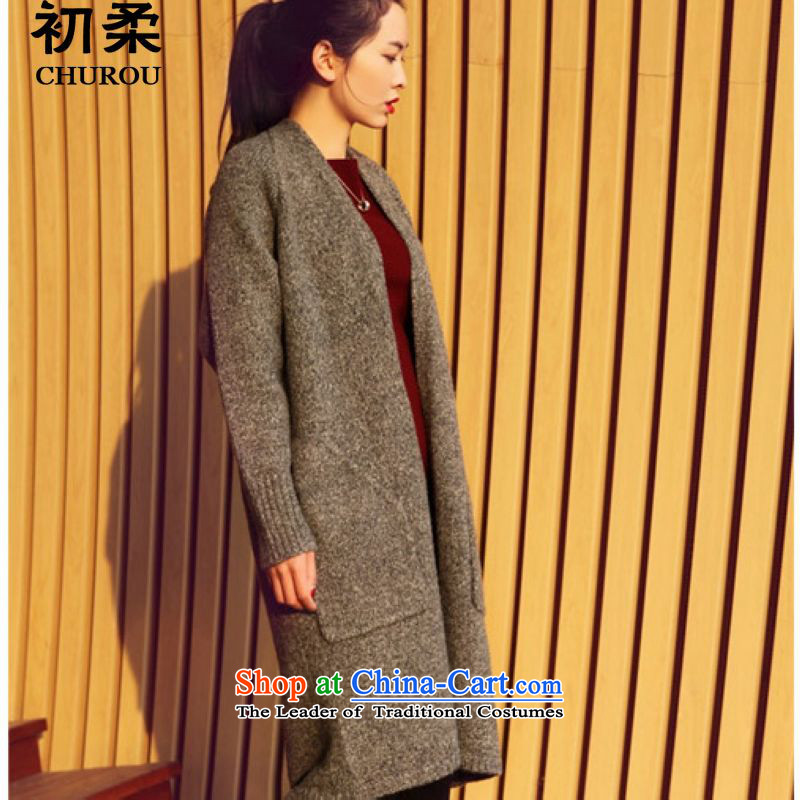 At the beginning of the autumn and winter 2015 Sophie Korean version of large numbers of ladies relaxd thick mm video thin minimalist thick long-sleeved sweater in long cardigan 200 catties can penetrate the commission will gray, Sophie , , , shopping on