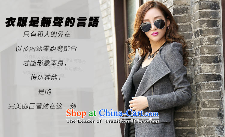 Korea's 2015 autumn and winter in new long jacket Q2016 gross? gray S picture, prices, brand platters! The elections are supplied in the national character of distribution, so action, buy now enjoy more preferential! As soon as possible.