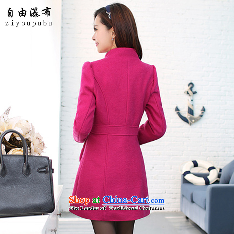 The free version of 2015 Ladies Waterfall Bow Tie gross women winter coats? new stylish a jacket A666 Sau San by red XXL, ZIYOUPUBU falls (free) , , , shopping on the Internet