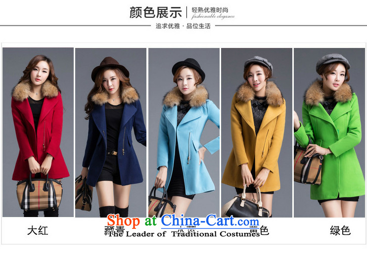 Dan JIE SHI MAO? 2015 autumn and winter coats female new Korean version of a jacket Sau San video thin hair? girls jacket long red L (General) Picture, prices, brand platters! The elections are supplied in the national character of distribution, so action, buy now enjoy more preferential! As soon as possible.