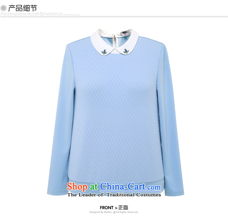 Msshe xl women 2015 new autumn and winter thick sister elegant dolls long-sleeved shirt collar 10070 blue 2XL Photo, prices, brand platters! The elections are supplied in the national character of distribution, so action, buy now enjoy more preferential! As soon as possible.