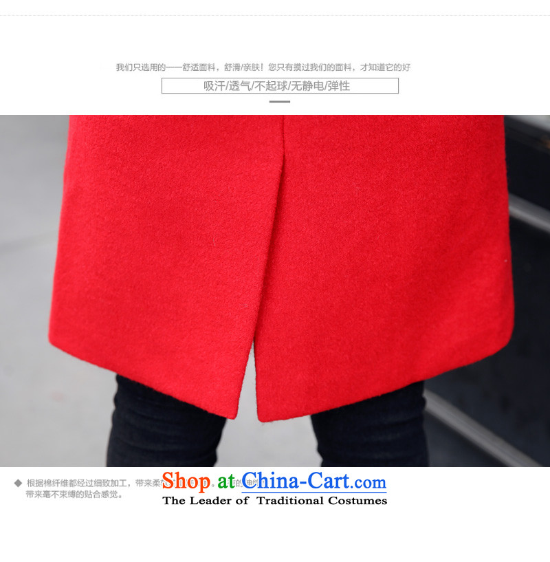 In accordance with the  2015 days Ji-mi autumn new product version won double-pure colors in Sau San long jacket coat gross? female 172 gray M picture, prices, brand platters! The elections are supplied in the national character of distribution, so action, buy now enjoy more preferential! As soon as possible.