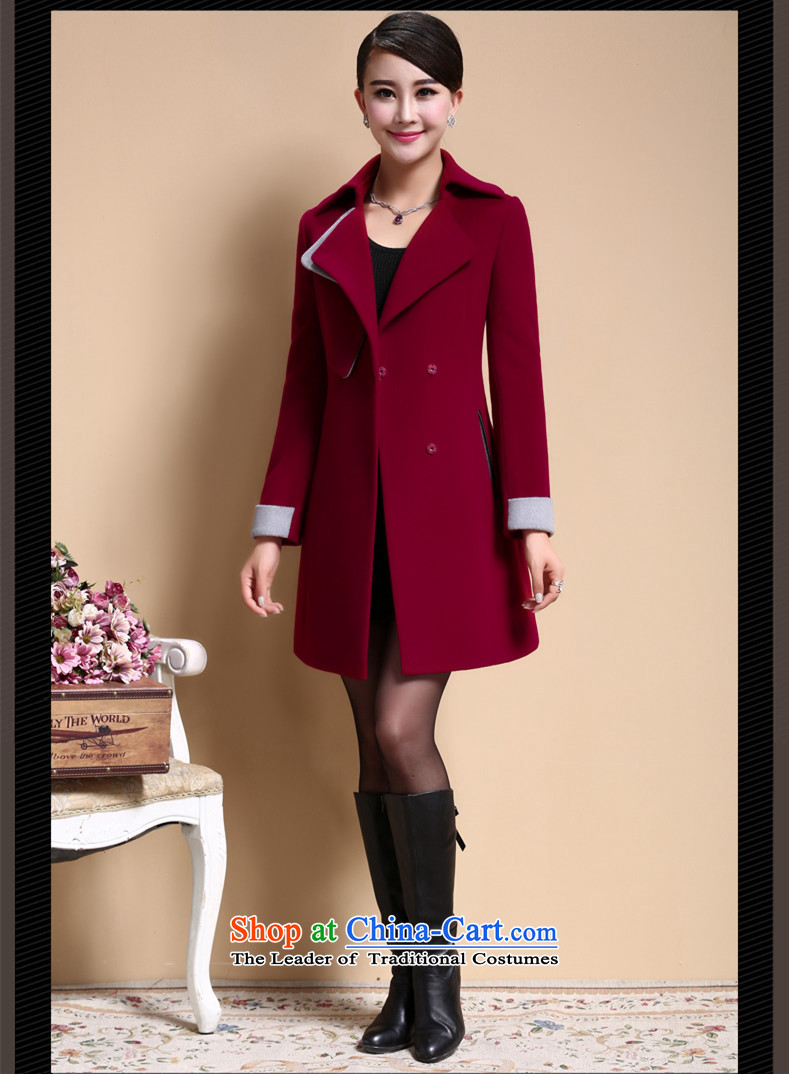 Gloria Xi Shi 2015 Autumn replacing the new Korean jacket coat of Sau San Mao? female autumn and winter 1009  high-Gwi-red L picture, prices, brand platters! The elections are supplied in the national character of distribution, so action, buy now enjoy more preferential! As soon as possible.