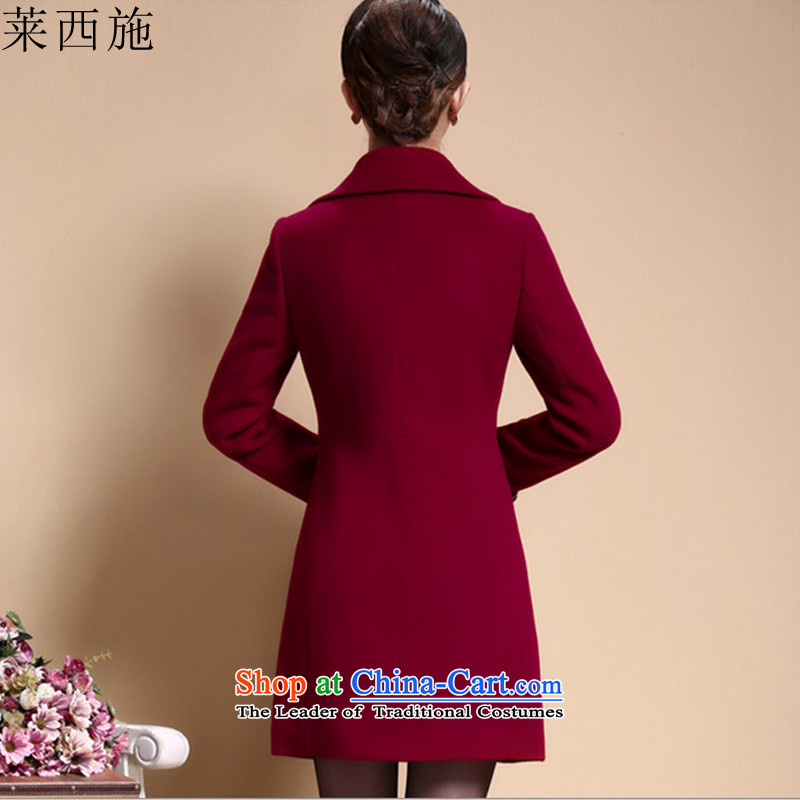 Gloria Xi Shi 2015 Autumn replacing the new Korean jacket coat of Sau San Mao? female autumn and winter 1009  high-Gwi-red , L, Blair Sichem shopping on the Internet has been pressed.